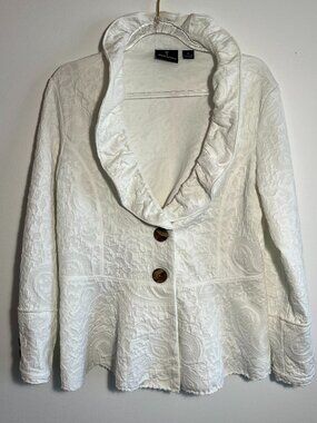 Traval by Tribal White Jacket, Women's Medium